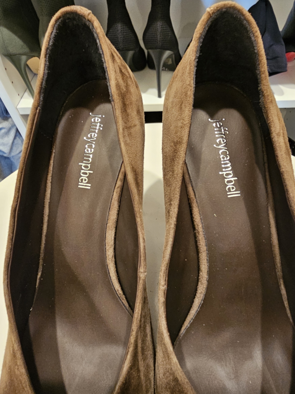 Jeffrey Campbell Chocolate Brown Suede Pointed Pump - Picture 2 of 8